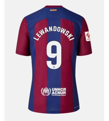 Barcelona Robert Lewandowski #9 Hemmatröja Kvinnor 2023-24 Kortärmad